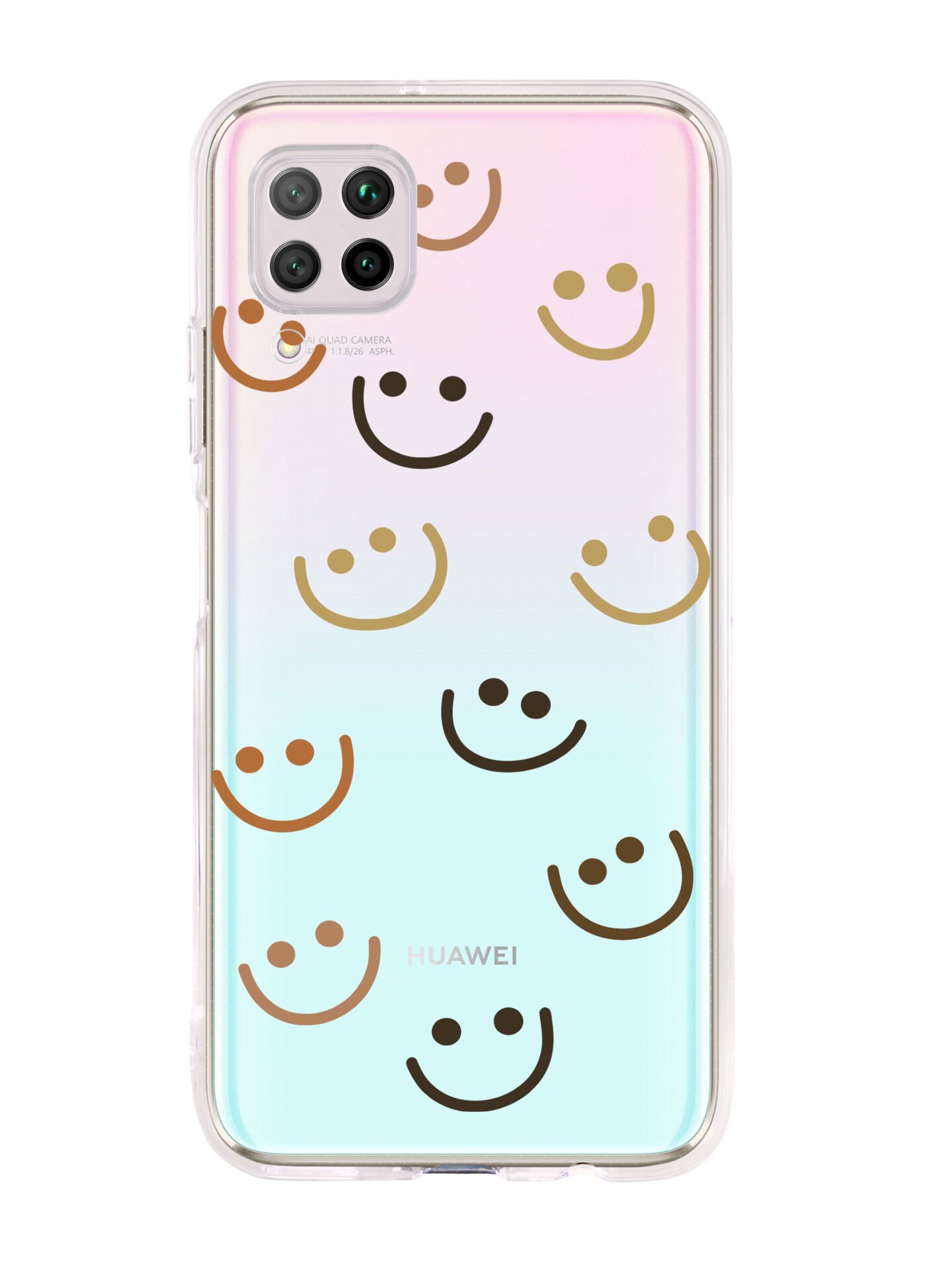 Huawei P40 Lite Smile Şeffaf Telefon Kılıfı