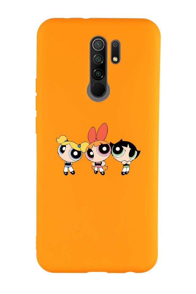 Xiaomi Redmi 9 Uyumlu Powerpuff Girls Desenli Premium Silikonlu Lansman Telefon Kılıfı