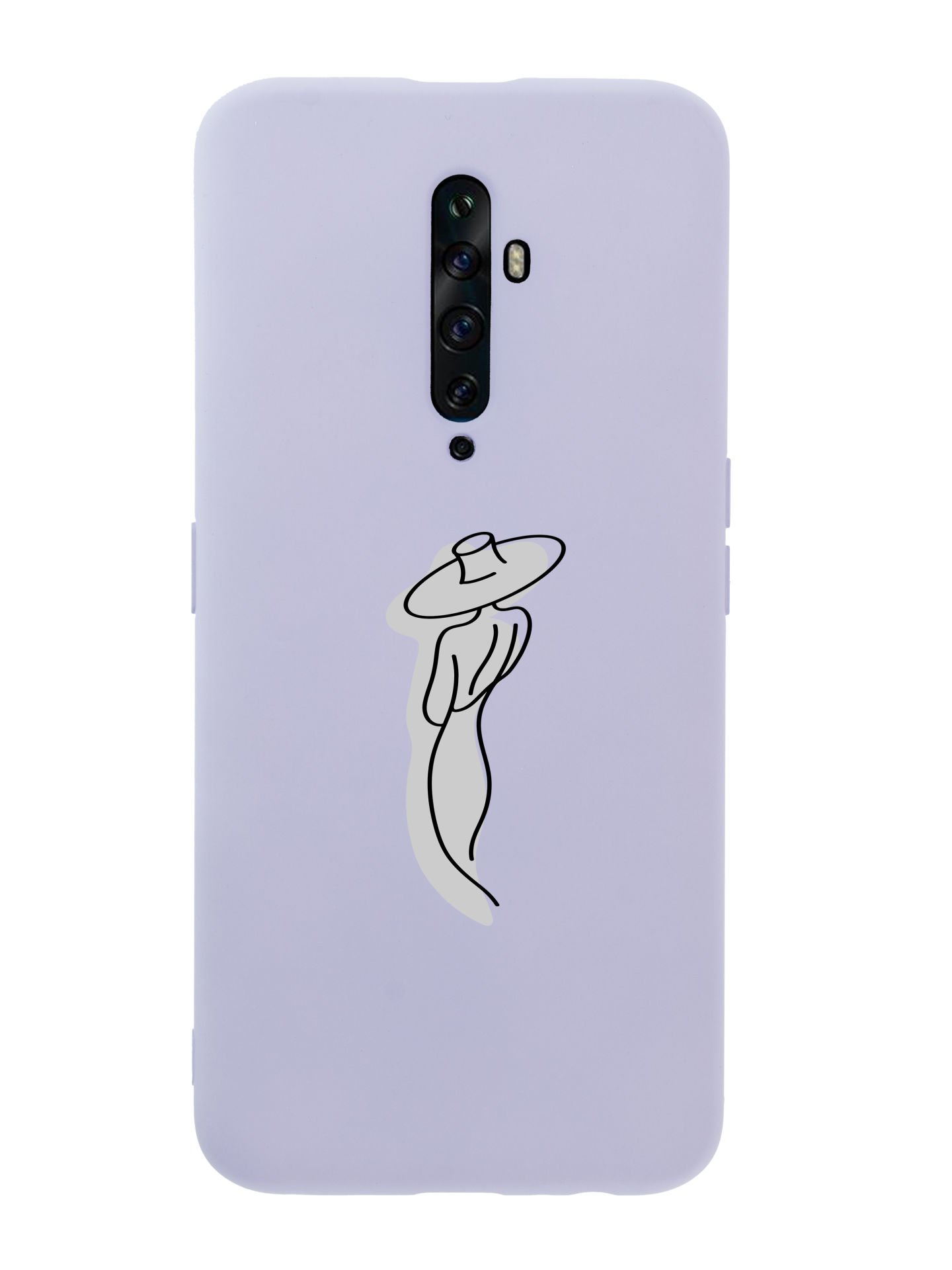 Oppo Reno 2Z Madame Desenli Premium Silikonlu Telefon Kılıfı