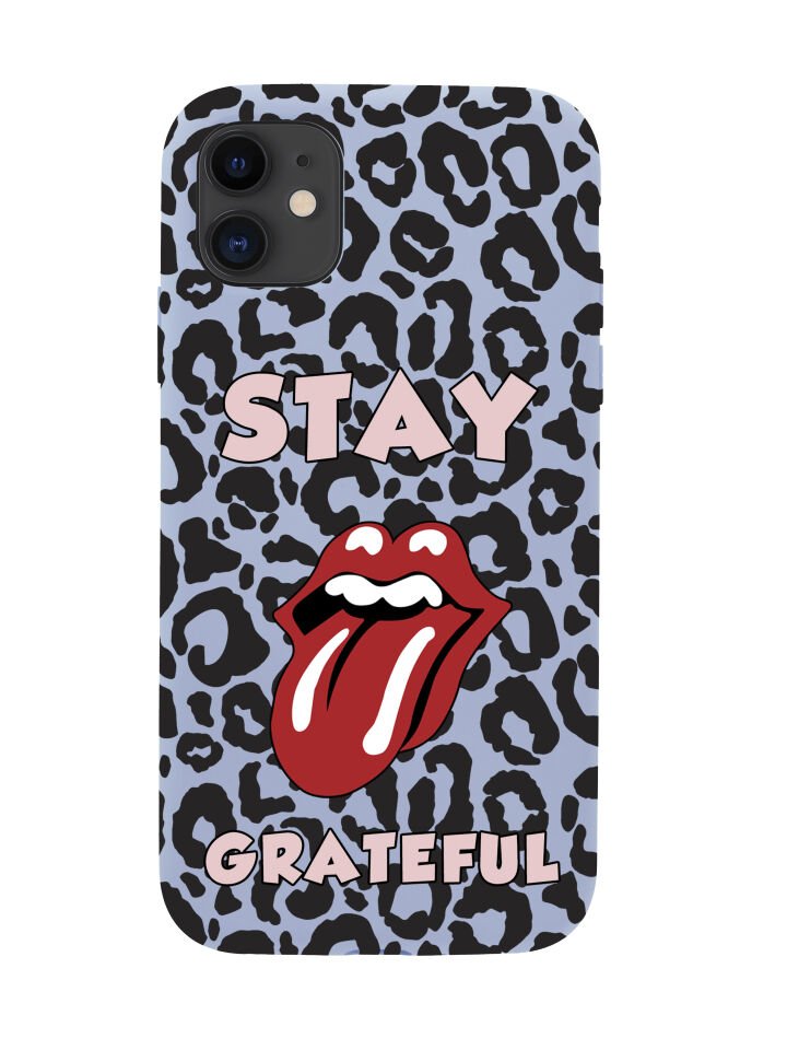 iPhone 12 Stay Grateful Premium Lansman Silikonlu Kılıf