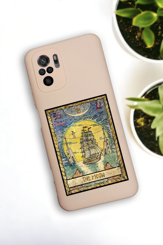 Redmi Note 10s Uyumlu The Moon Desenli Premium Silikonlu Lansman Telefon Kılıfı