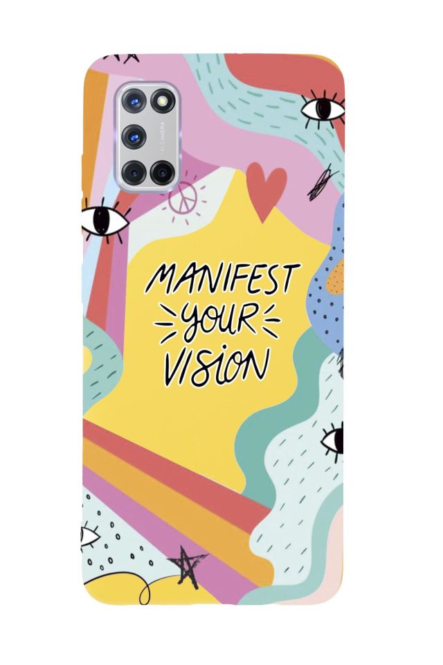 Oppo A52 Manifest Your Vision Premium Silikonlu Telefon Kılıfı