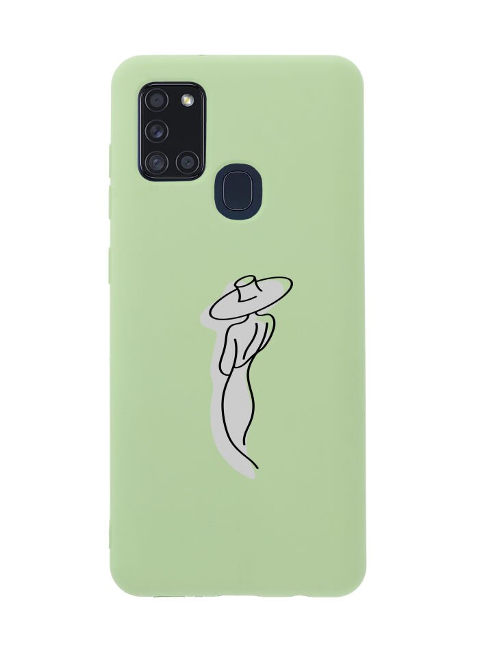 Samsung A21s Madame Desenli Premium Silikonlu Telefon Kılıfı