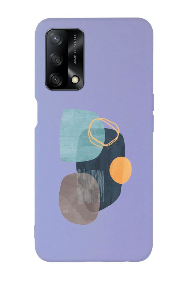 Oppo A74 Uyumlu Wall Art Desenli Premium Silikonlu Lansman Telefon Kılıfı