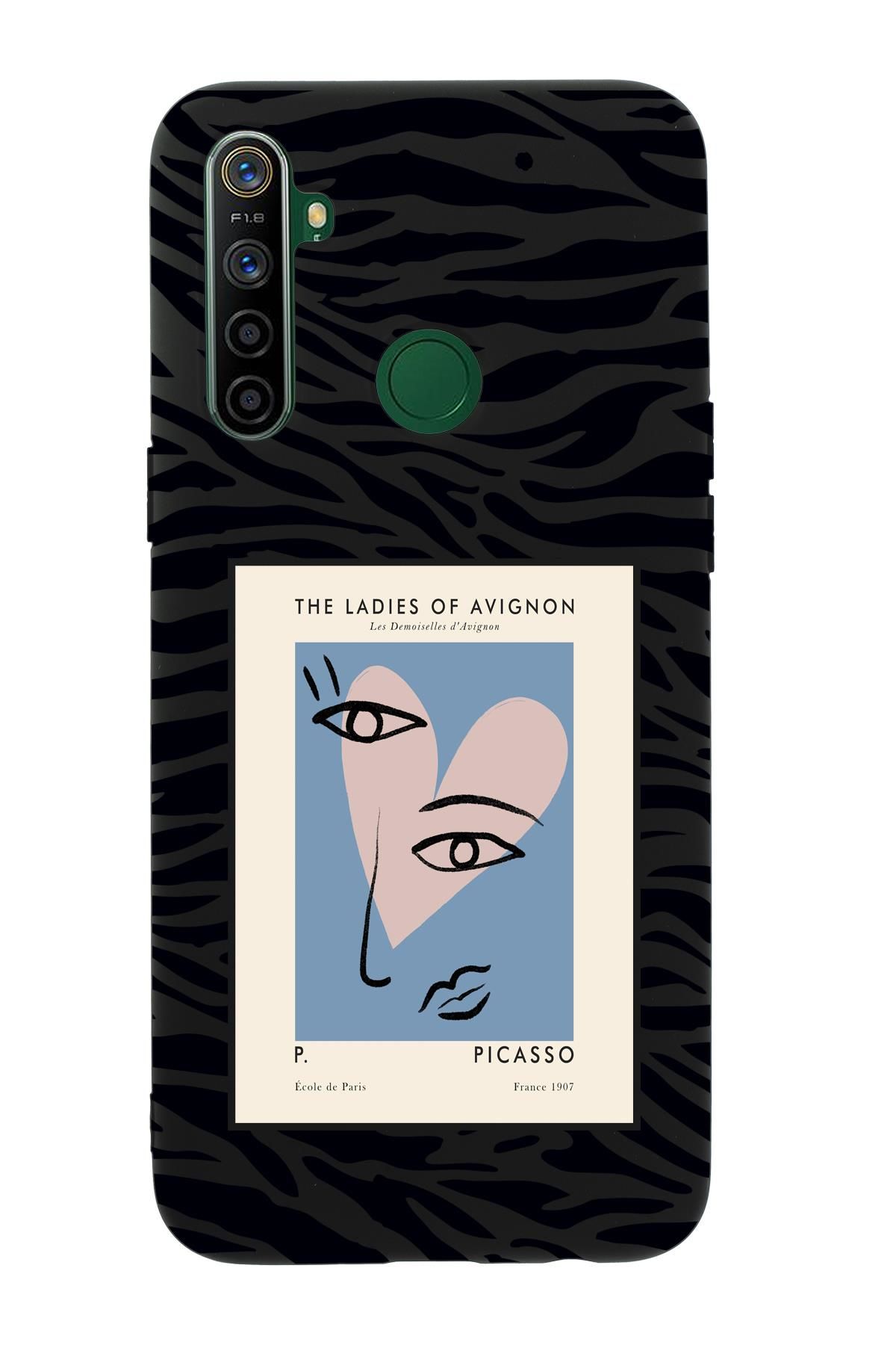 Realme 5i Picasso The Ladies of Avignon Premium Silikonlu Telefon Kılıfı