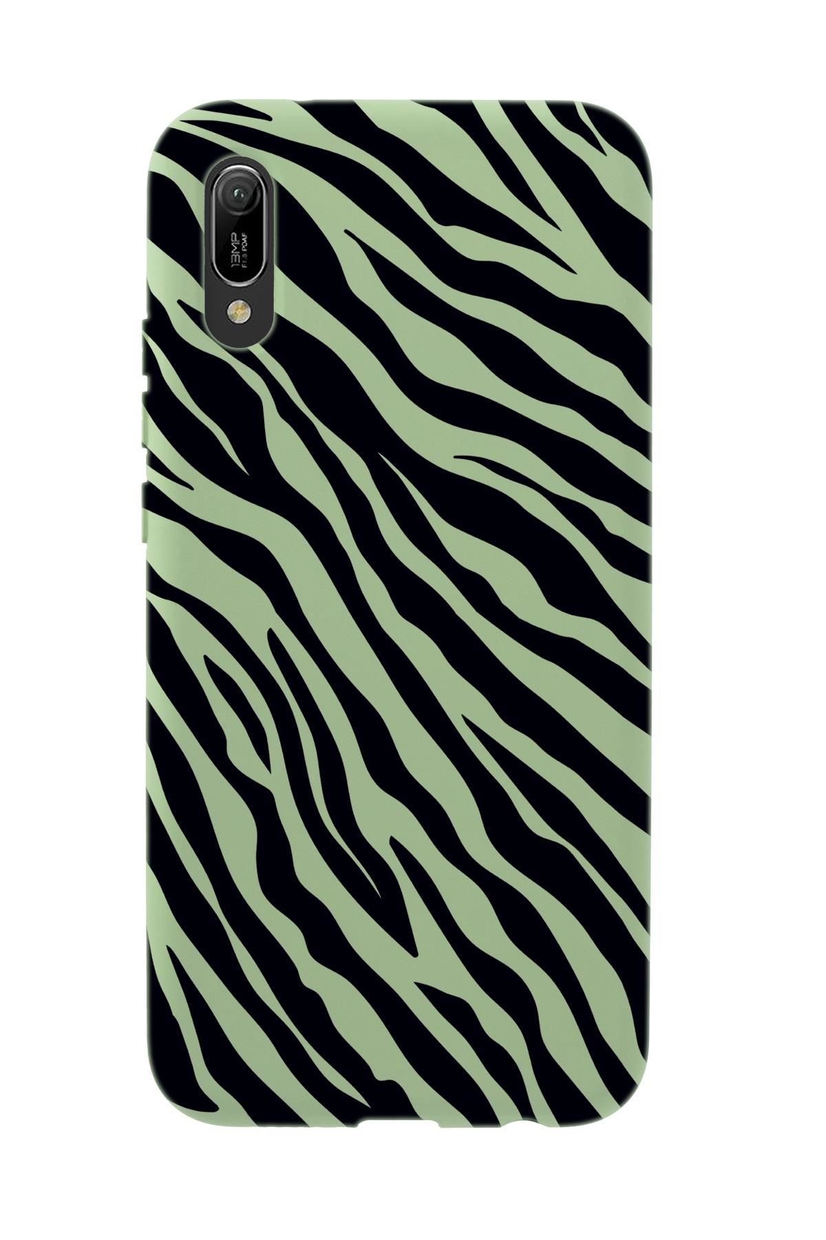 Huawei Y6 Pro 2019 Zebra Pattern Premium Silikonlu Telefon Kılıfı