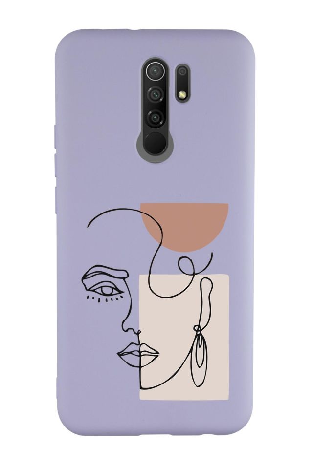 Xiaomi Redmi 9 Uyumlu Women Art Desenli Premium Silikonlu Lansman Telefon Kılıfı