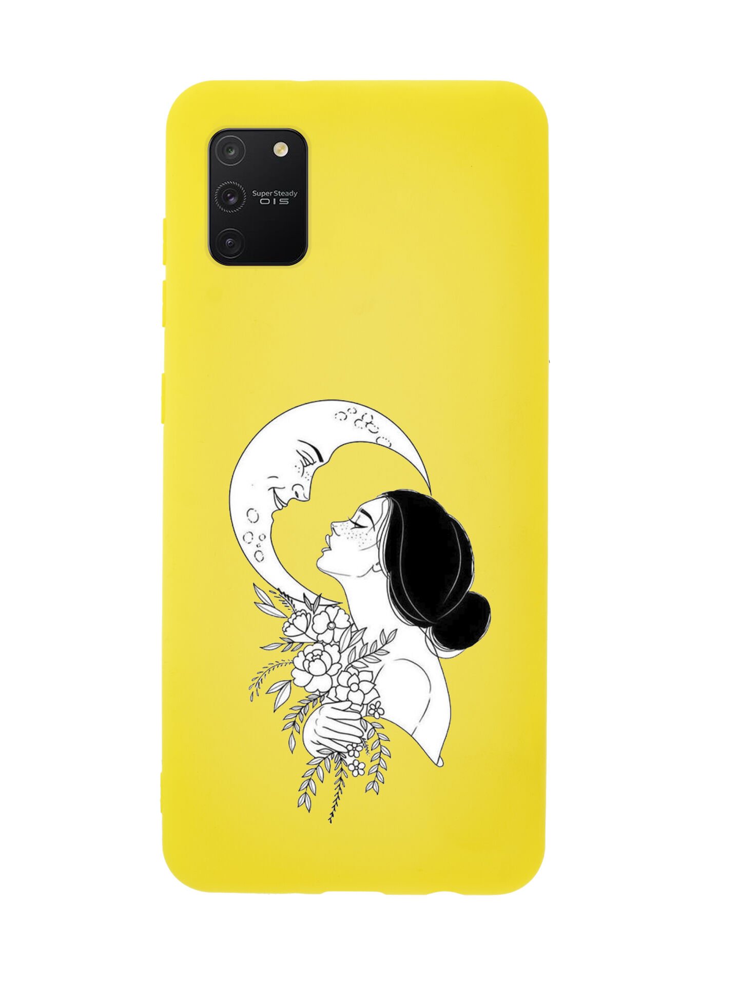 Samsung S10 Lite Moon & Woman Desenli Premium Silikonlu Telefon Kılıfı