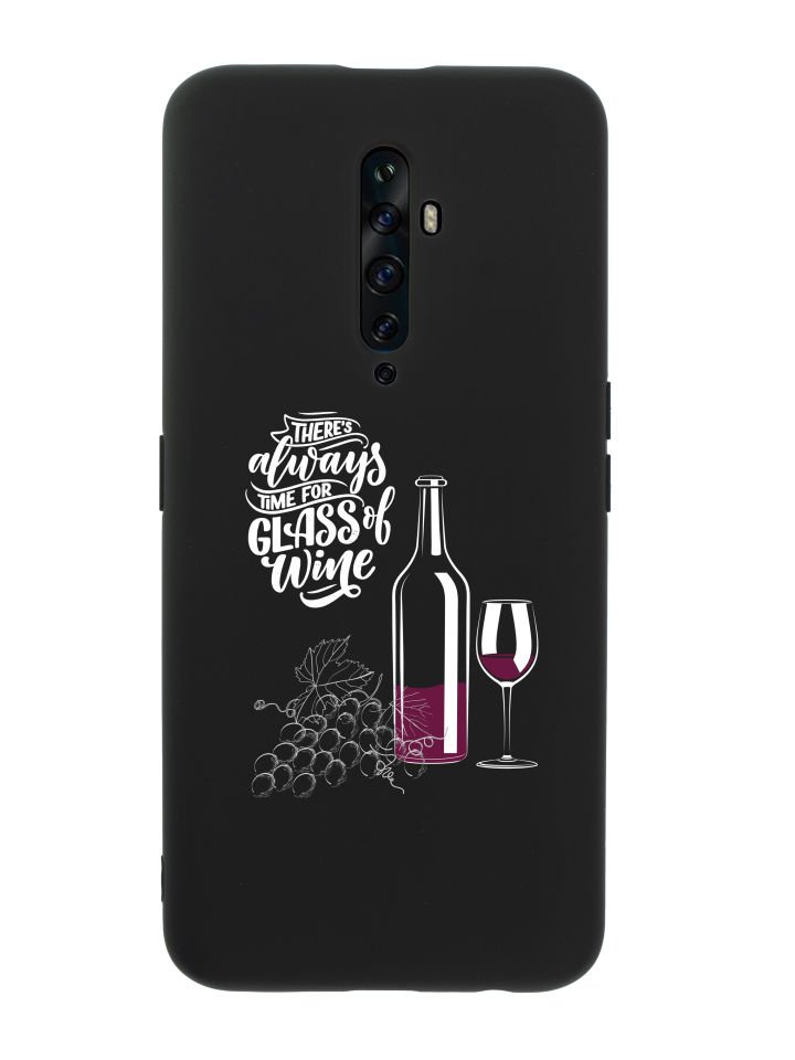 Oppo Reno 2Z Wine And Grape Premium Silikonlu Telefon Kılıfı