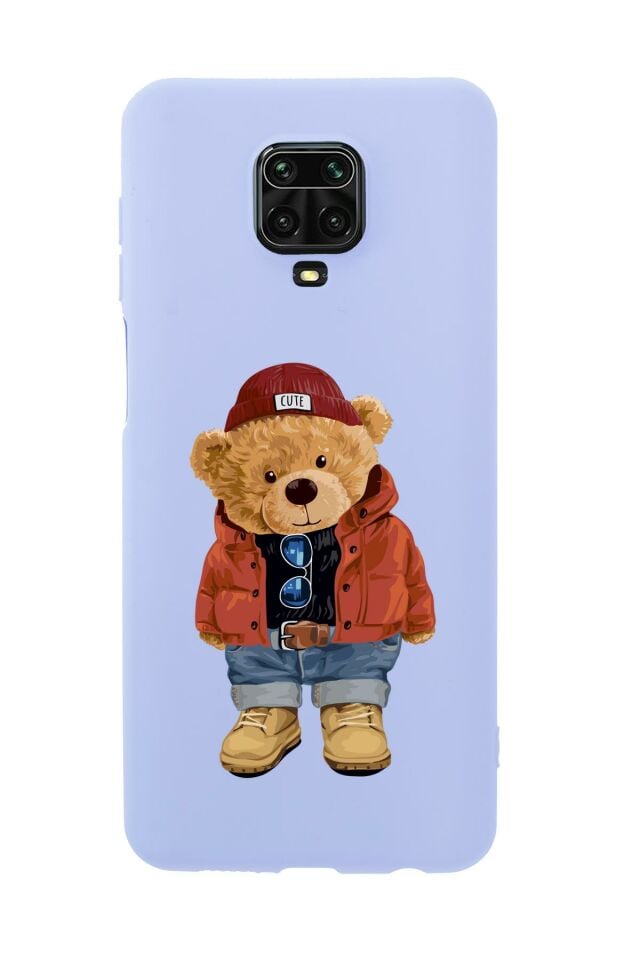 Xiaomi Redmi Note 9 Pro Teddy Bear Premium Silikonlu Telefon Kılıfı