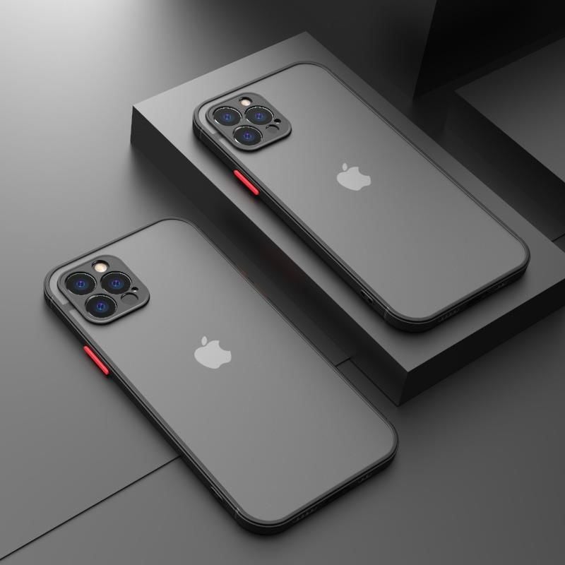 iPhone 14 Pro Max Uyumlu Kamera Korumalı Buzlu Şeffaf Lüx Telefon Kılıfı