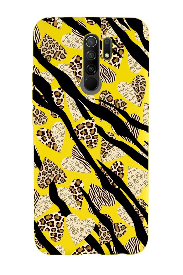 Xiaomi Redmi 9 Uyumlu Love Animal Pattern  Premium Silikonlu Lansman Telefon Kılıfı