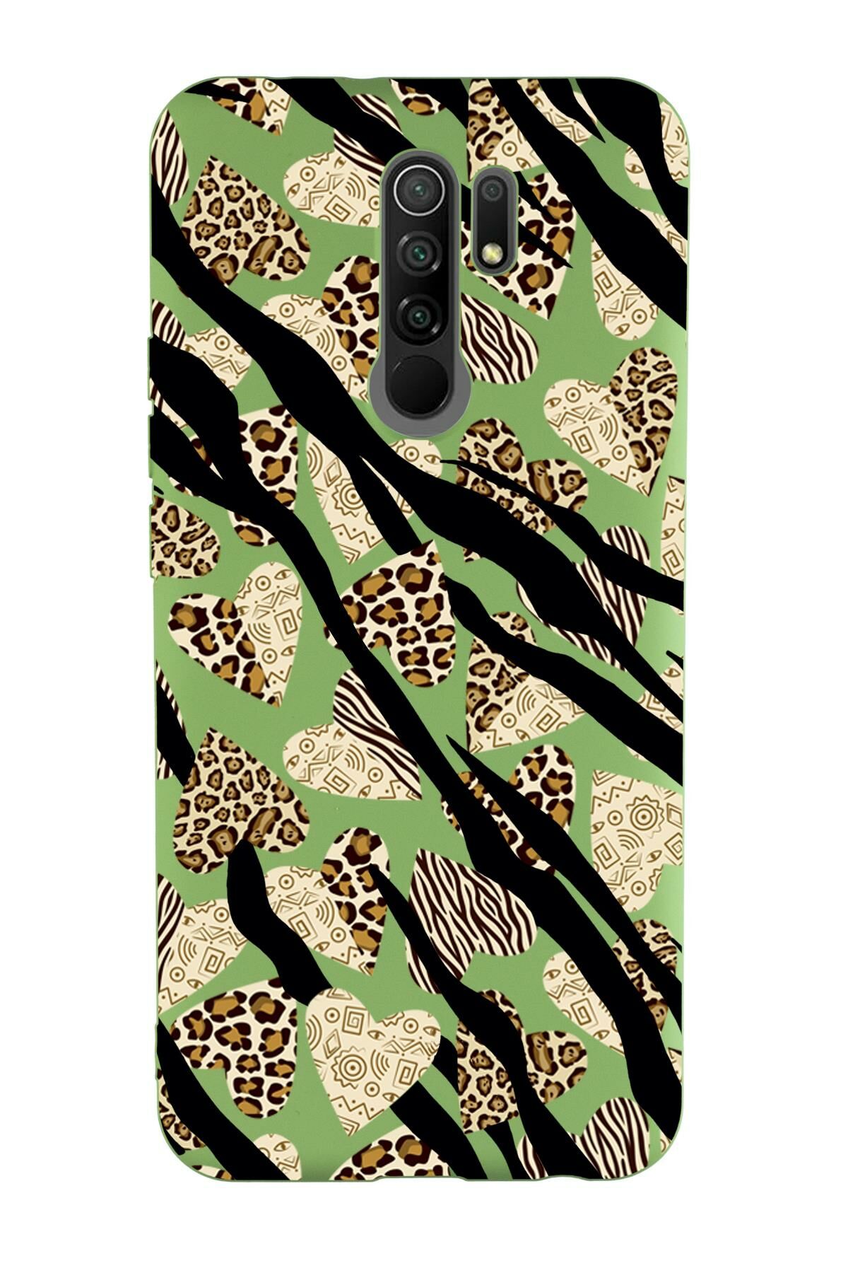 Xiaomi Redmi 9 Uyumlu Love Animal Pattern  Premium Silikonlu Lansman Telefon Kılıfı