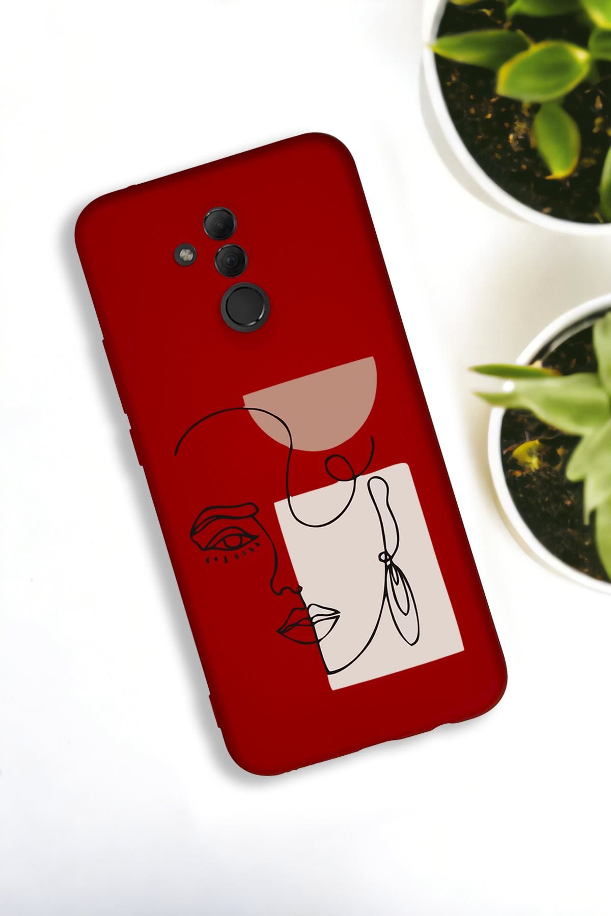 Huawei Mate 20 Lite Uyumlu Women Art Desenli Premium Silikonlu Lansman Telefon Kılıfı