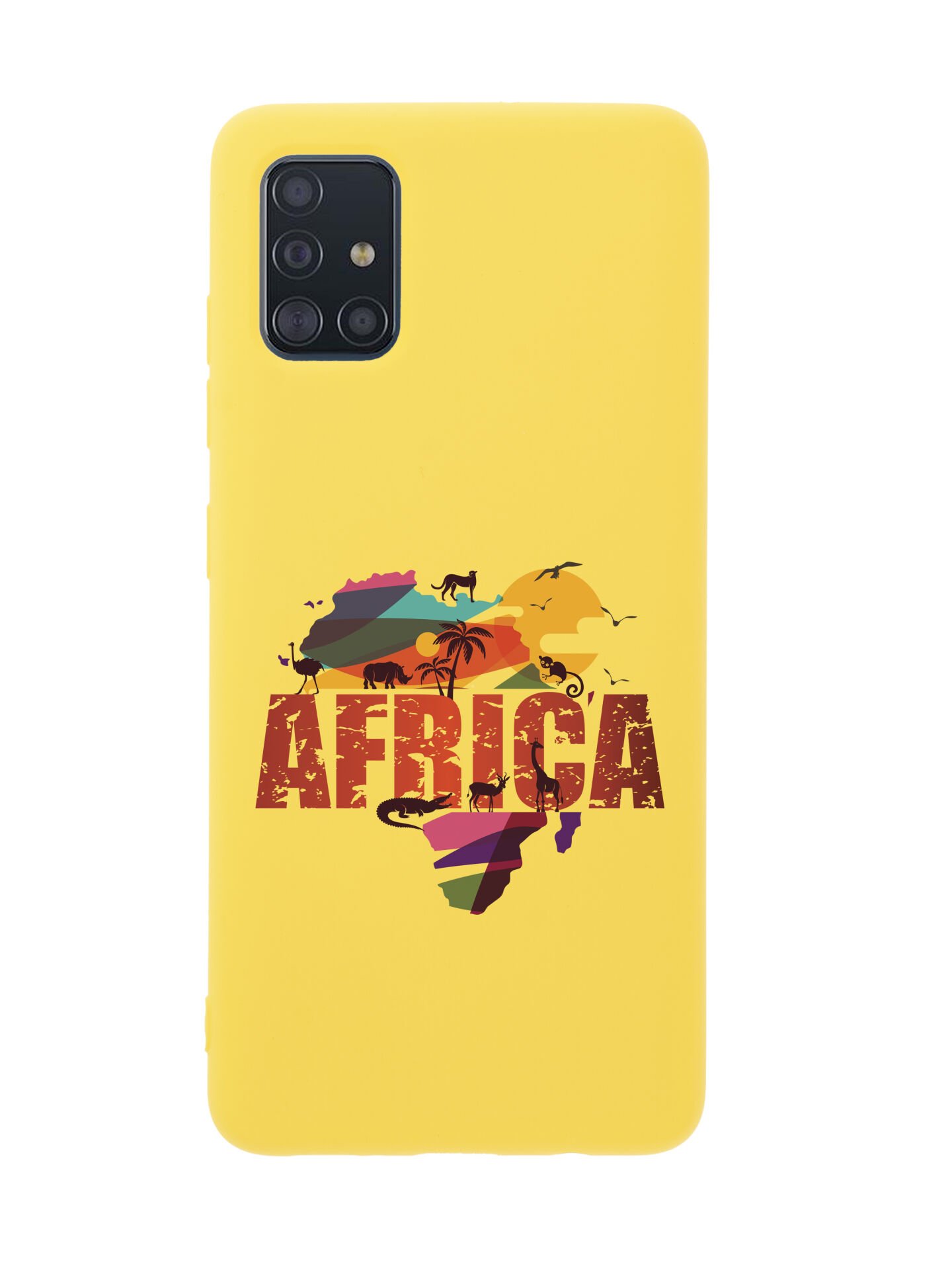 Samsung A51 Africa Premium Silikonlu Telefon Kılıfı