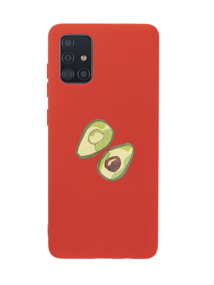 Samsung A51 Avokado  Art Premium Silikonlu Telefon Kılıfı