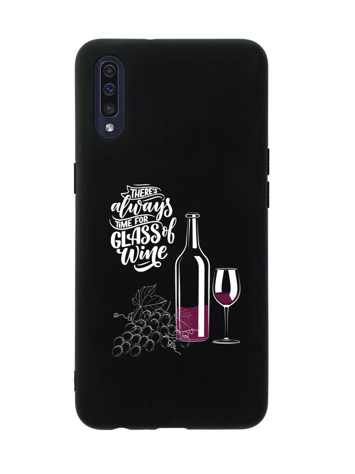 Samsung A50 Wine And Grape Premium Silikonlu Telefon Kılıfı