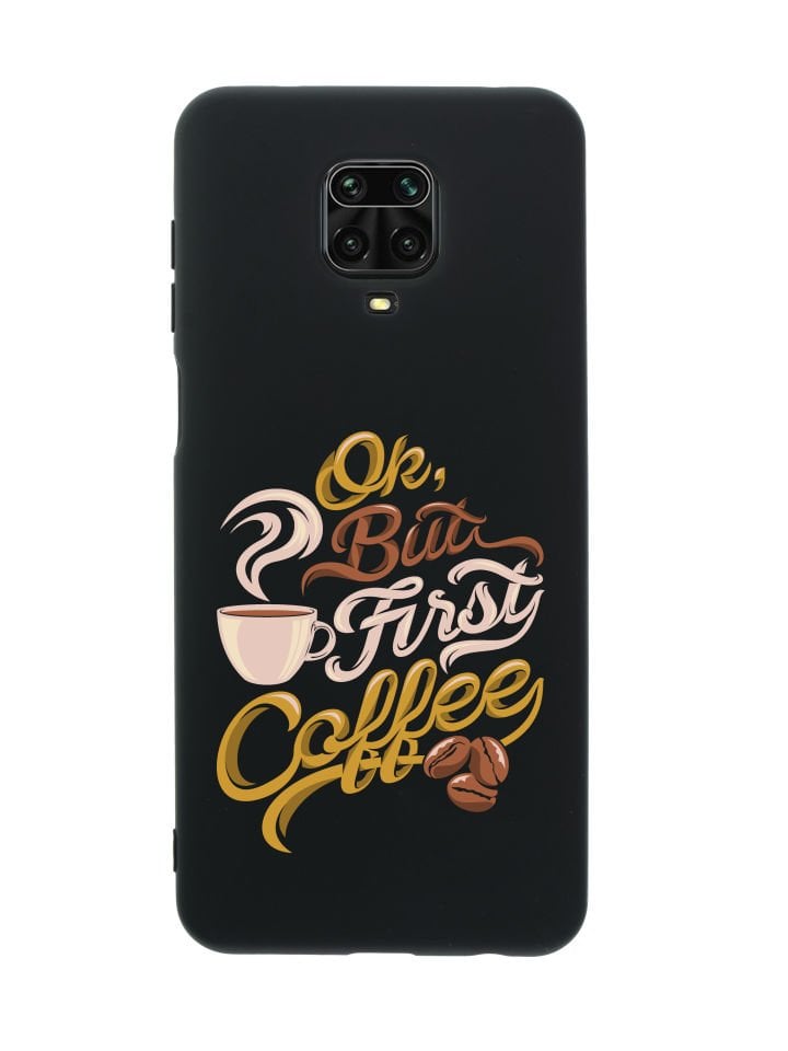 Xiaomi Redmi Note 9 Pro First Coffee Premium Silikonlu Telefon Kılıfı