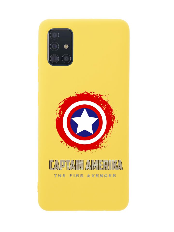 Samsung A51 Captain America Premium Silikonlu Telefon Kılıfı