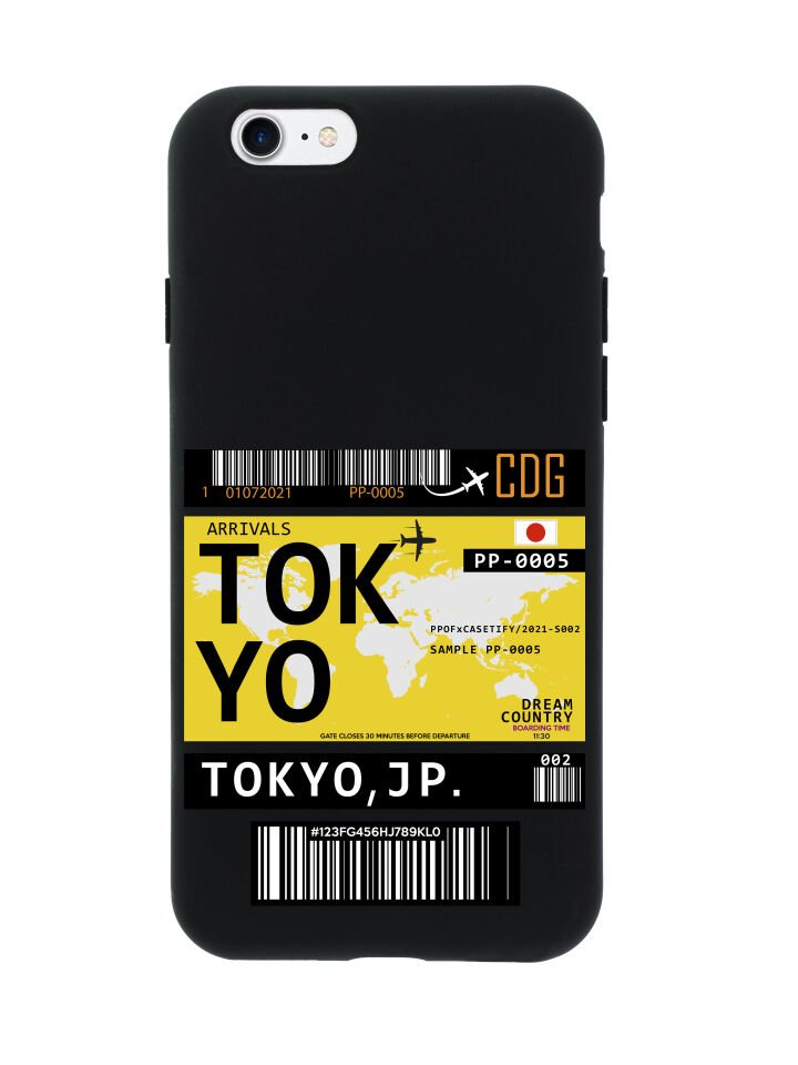 iPhone 8 Tokyo Bilet Tasarımlı Telefon Kılıfı