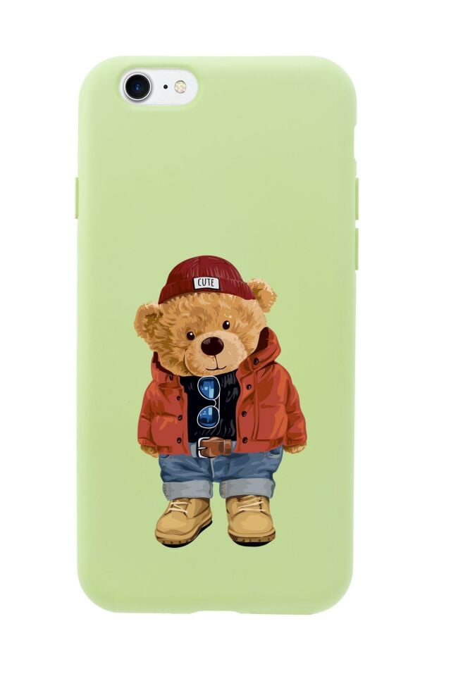 iPhone 8 Teddy Bear Premium Silikonlu Telefon Kılıfı