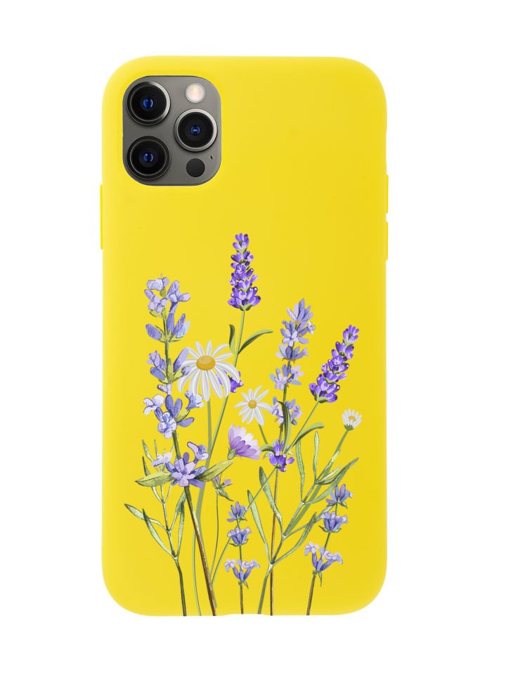 iPhone 12 Pro Lavender Premium Lansman Silikonlu Kılıf