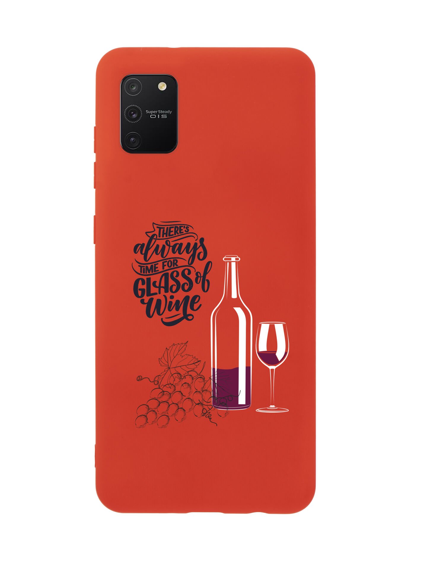 Samsung S10 Lite Wine And Grape Premium Silikonlu Telefon Kılıfı