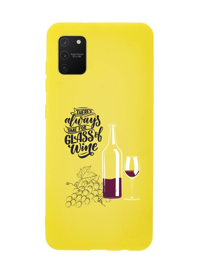 Samsung S10 Lite Wine And Grape Premium Silikonlu Telefon Kılıfı