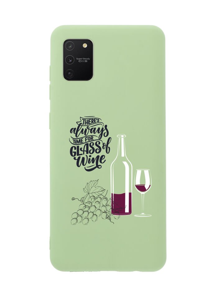 Samsung S10 Lite Wine And Grape Premium Silikonlu Telefon Kılıfı