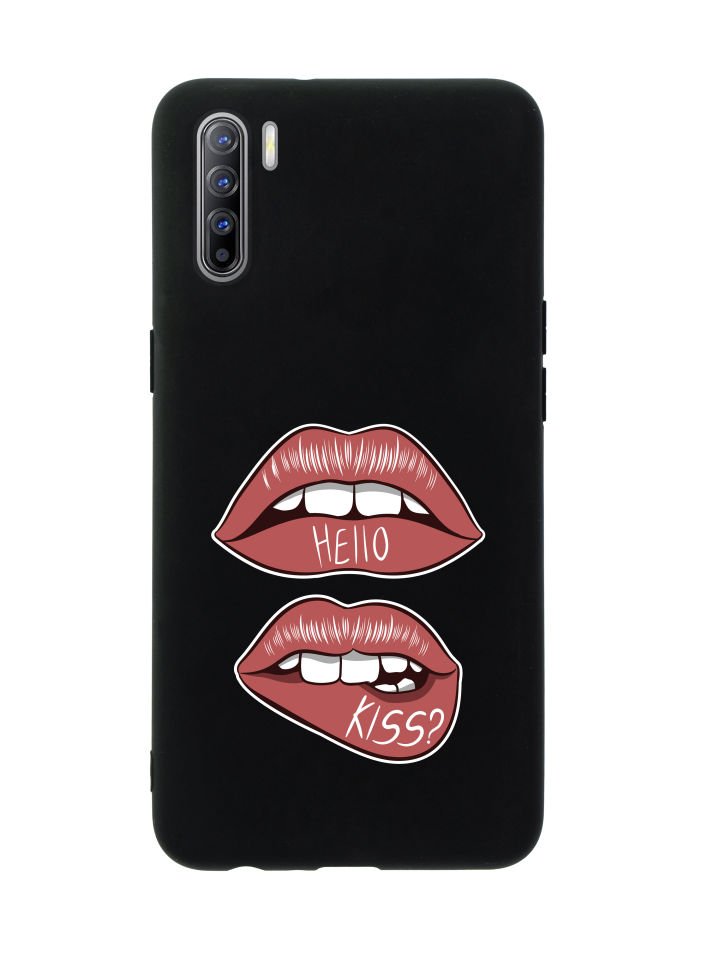 Oppo Reno 3 Hello Kiss Premium Silikonlu Telefon Kılıfı