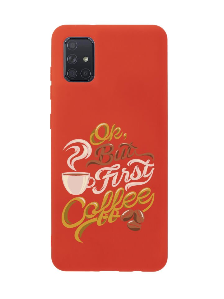 Samsung A71 First Coffee Premium Silikonlu Telefon Kılıfı
