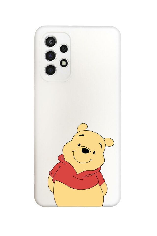 Samsung A23 Uyumlu Pooh Desenli Premium Silikonlu Lansman Telefon Kılıfı
