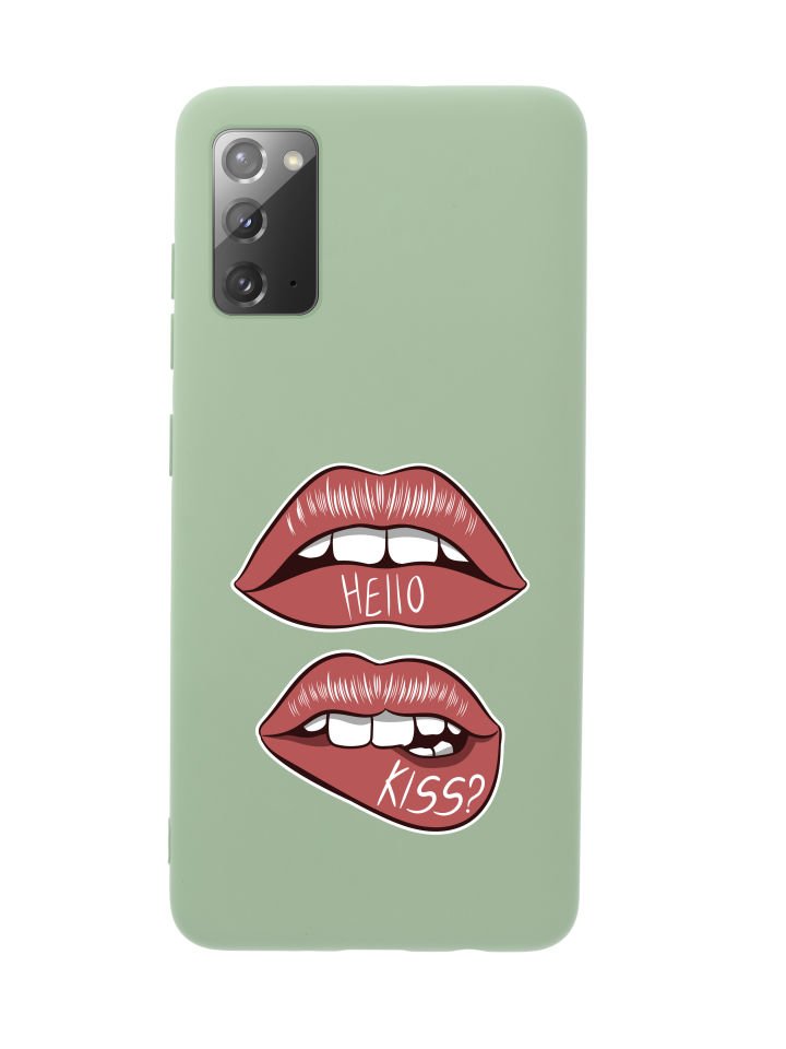 Samsung Note 20 Hello Kiss Premium Silikonlu Telefon Kılıfı