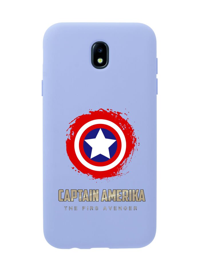 Samsung J7 Pro Captain America Premium Silikonlu Telefon Kılıfı