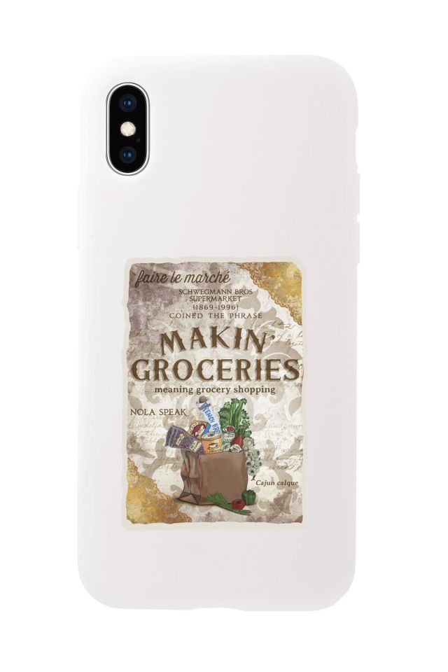 iPhone Xs Max Makin Groceries Premium Silikonlu Telefon Kılıfı
