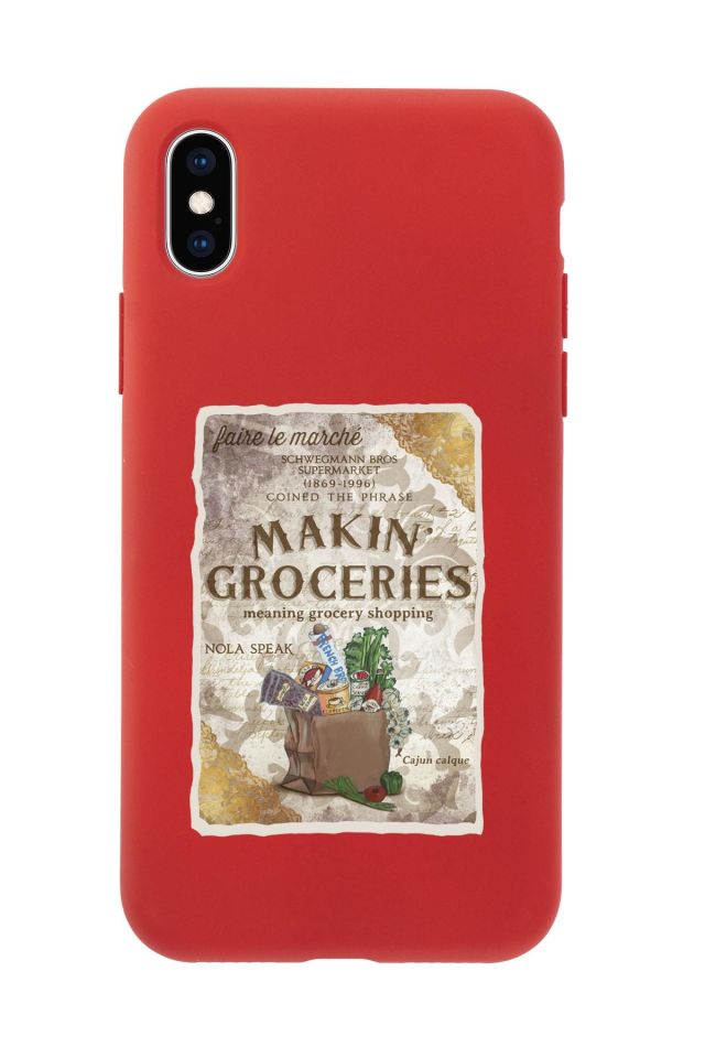 iPhone Xs Max Makin Groceries Premium Silikonlu Telefon Kılıfı