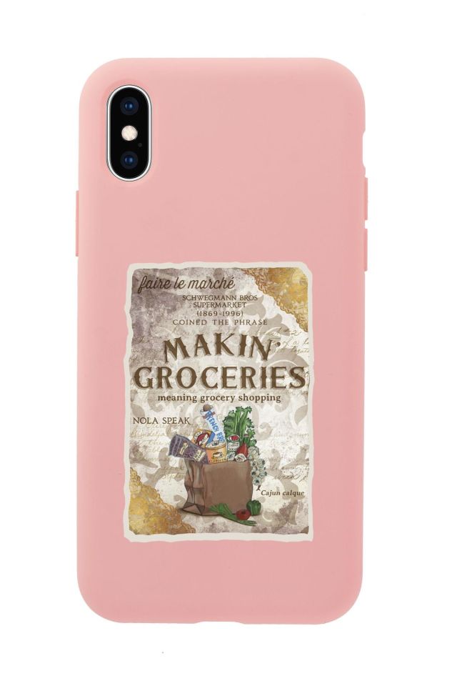 iPhone Xs Max Makin Groceries Premium Silikonlu Telefon Kılıfı