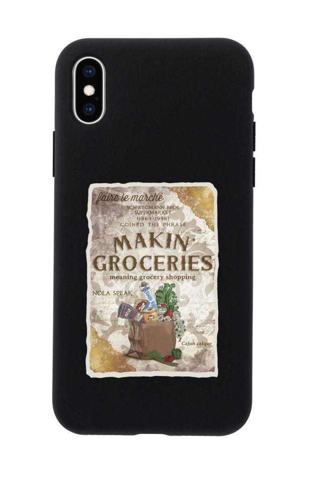 iPhone Xs Max Makin Groceries Premium Silikonlu Telefon Kılıfı