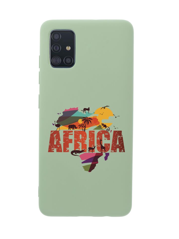 Samsung A70 Africa Premium Silikonlu Telefon Kılıfı
