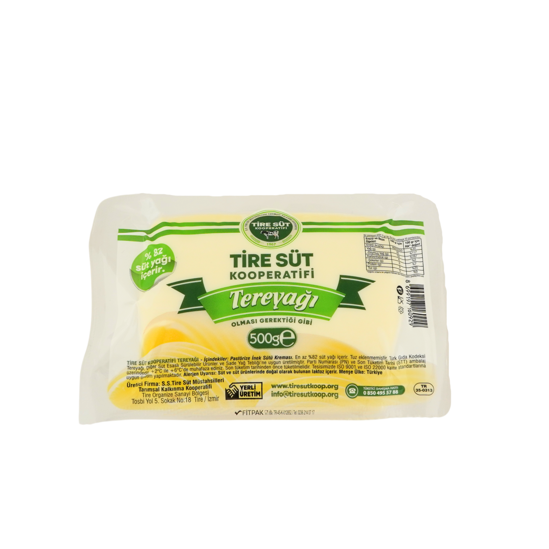 Pastörize Tereyağı 500g