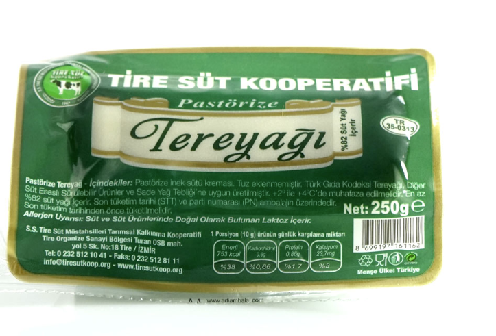 Pastörize Tereyağı 250g