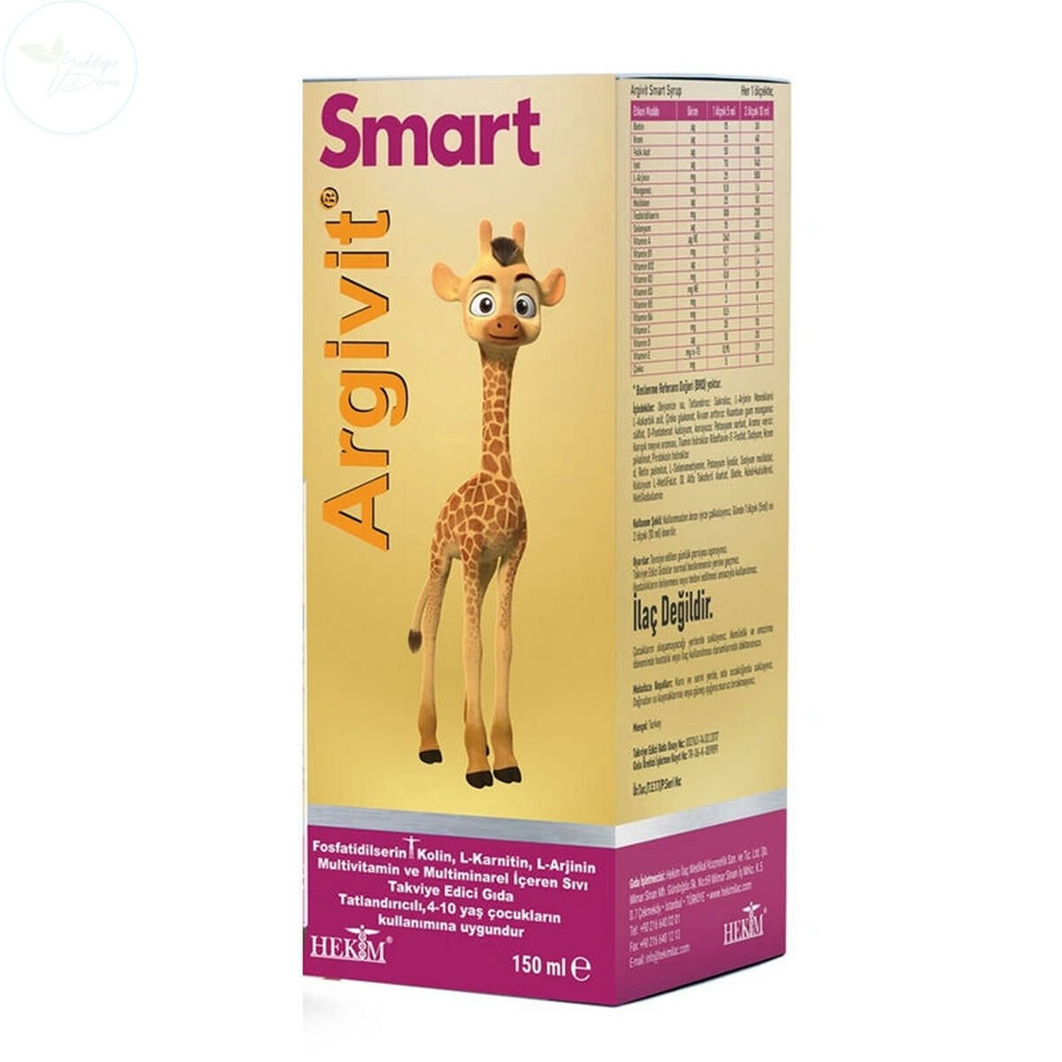 Argivit Smart Şurup 150 ml | Yeditepe Dermo