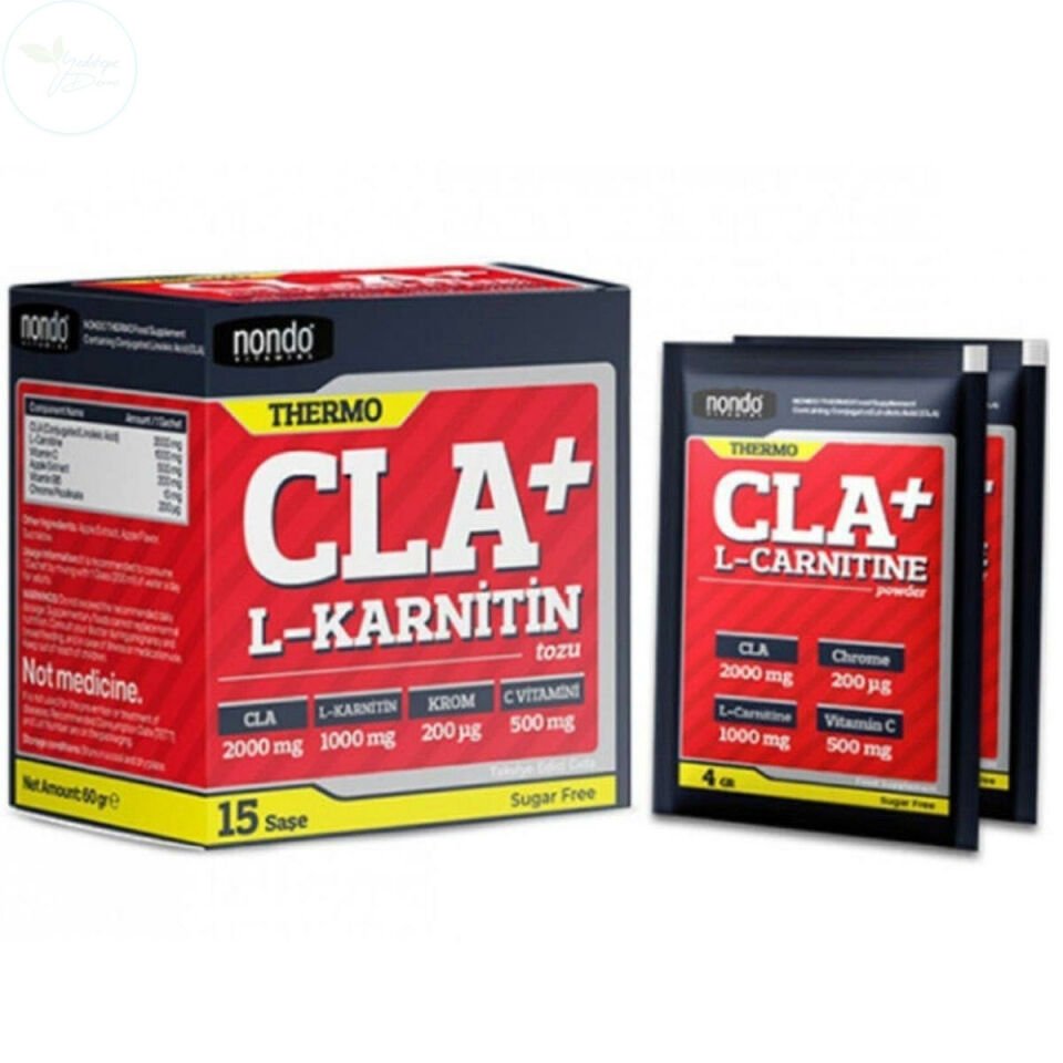 Nondo Vitamins Thermo Cla+L-Karnitin Tozu 15 Saşe