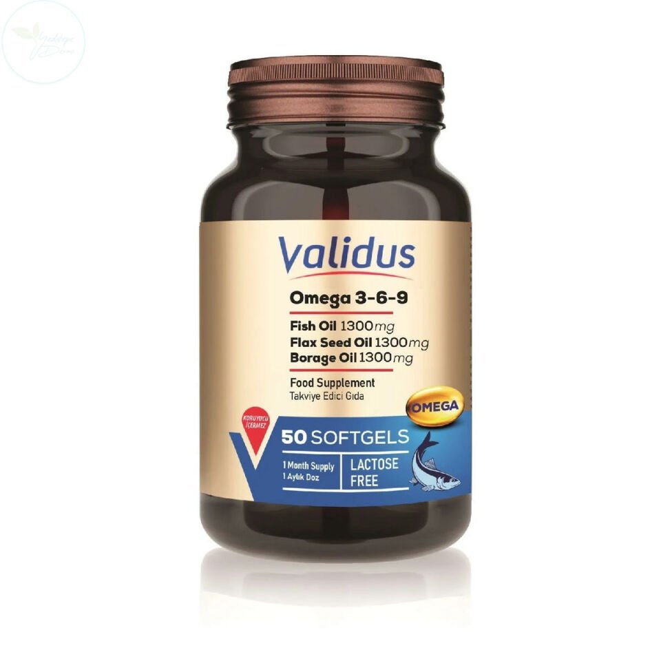 Validus Omega 3,6,9 50 Kapsül