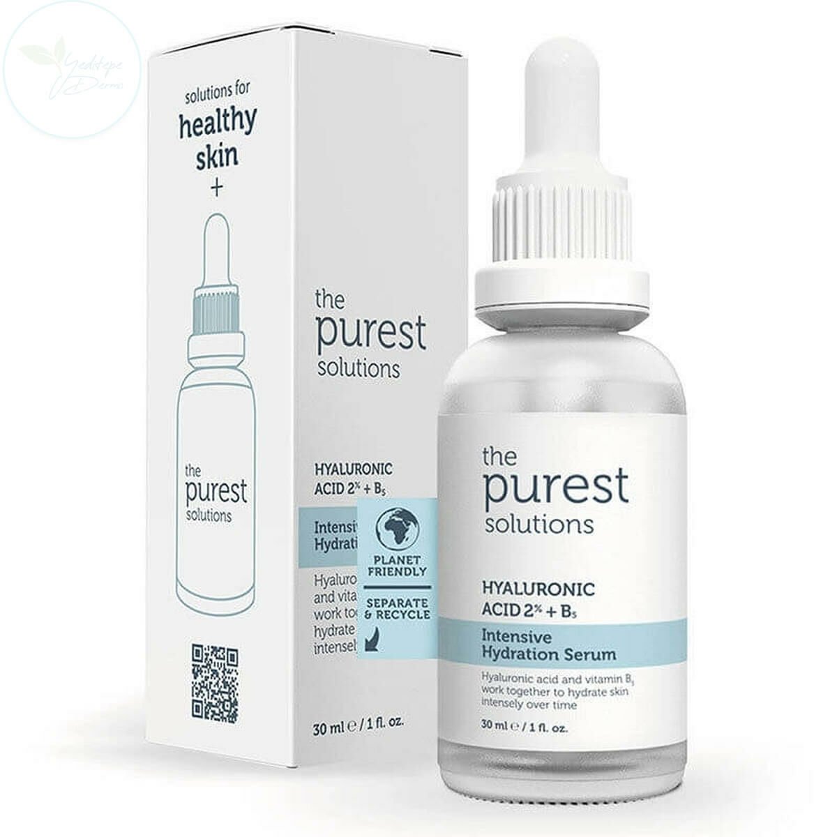 The Purest Solutions Hyaluronic Acid %2 + B5 Intensive Hydration Serum 30 ml