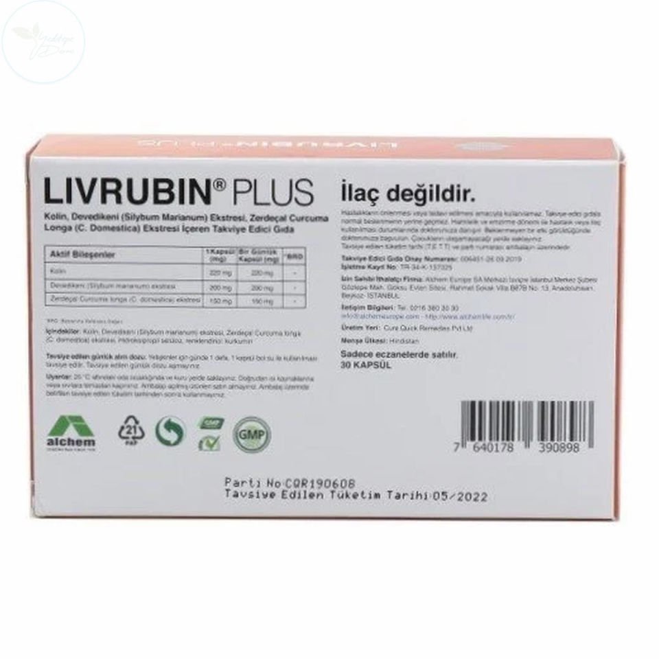 AlchemLife Livrubin Plus 30 Kapsül