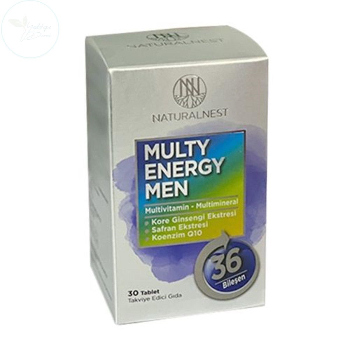 Naturalnest Multi Energy Men Takviye Edici Gıda 30 Tablet