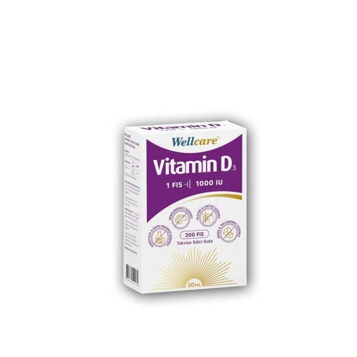 Wellcare Vitamin D3-1000 IU 30 ML Sprey