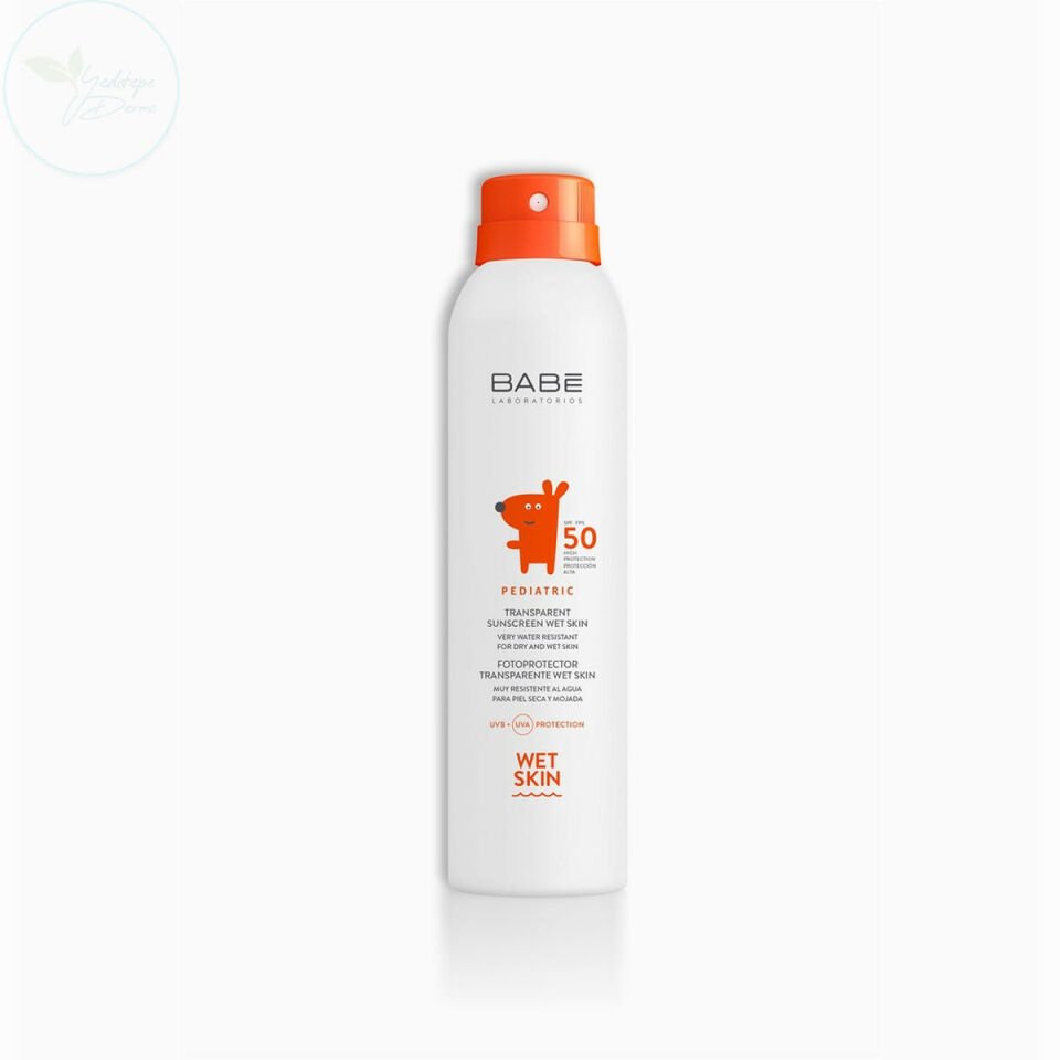 Babe Pediatric Transparent Sunscreen Wet Skin Spf 50 Bebek ve Çocuk İçin Güneş Spreyi 200 ml