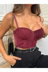 Simli Destekli Bralet Takım pudra - 80B